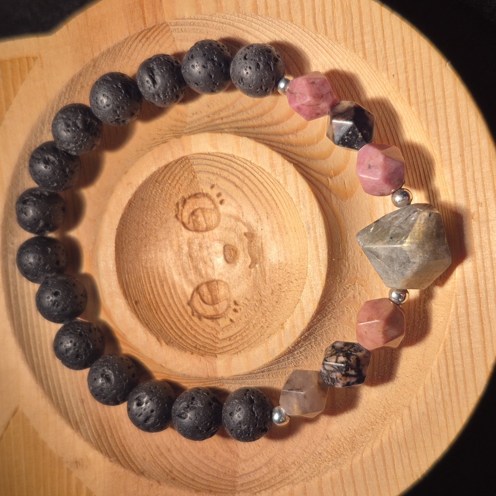 Rhodonite and labradorite